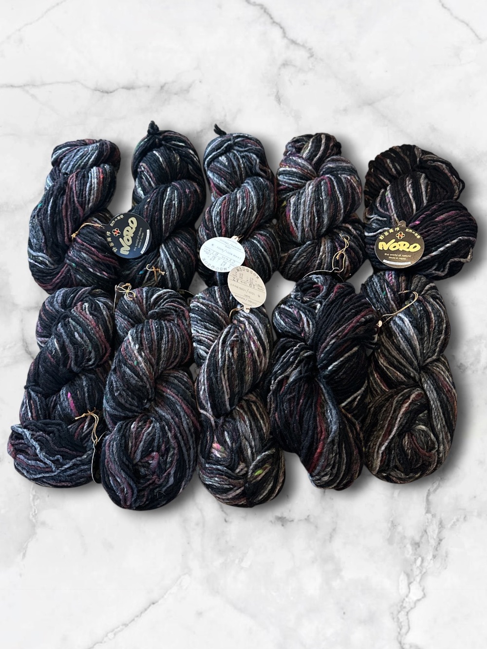 Noro Big Kureyon color 19 lot A2 100% wool lot of 10 hanks NWT discontinued